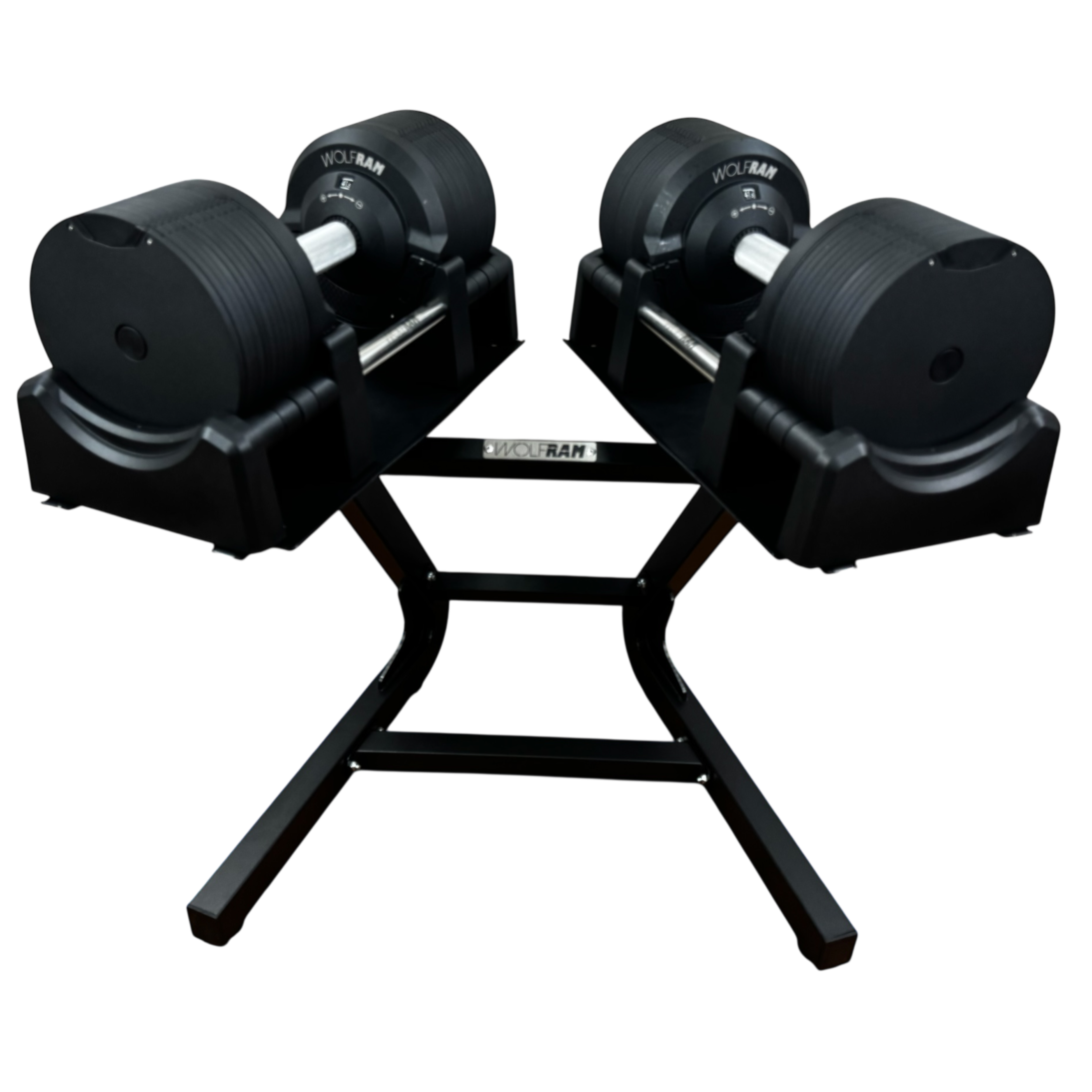 RAM 41.5 KGS BLACK ADJUSTABLE DUMBBELLS AND BLACK STAND KIT