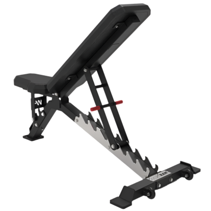 FID BENCH AND 41.5 KGS ADJUSTABLE BLACK DUMBBELLS WITH STAND KIT