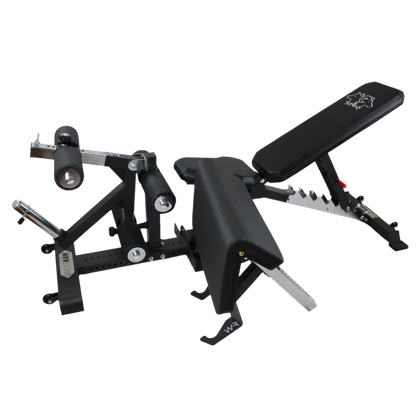 ADJUSTABLE FID BENCH WITH PREACHER / LEG ATTACHMENT AND BASE  KIT