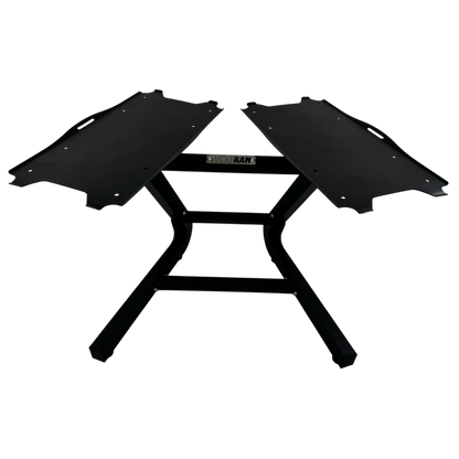 FID BENCH AND 41.5 KGS ADJUSTABLE BLACK DUMBBELLS WITH STAND KIT