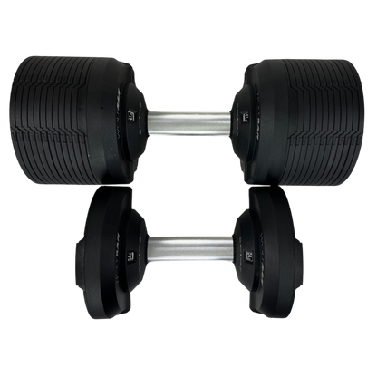 FID BENCH AND 41.5 KGS ADJUSTABLE BLACK DUMBBELLS WITH STAND KIT