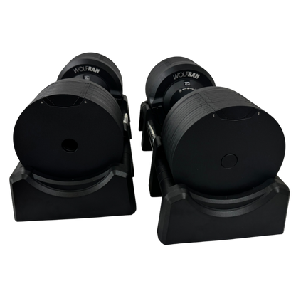 FID BENCH AND 41.5 KGS ADJUSTABLE BLACK DUMBBELLS WITH STAND KIT