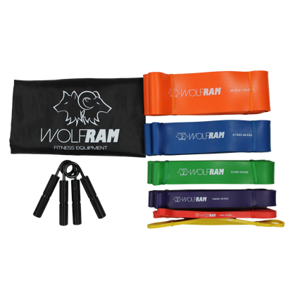 RESISTANCE BANDS AND HAND GRIP COMBO KIT
