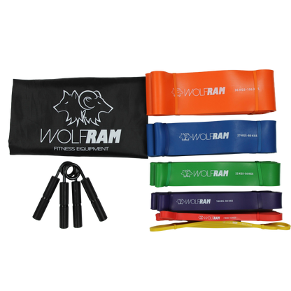 RESISTANCE BANDS AND HAND GRIP COMBO KIT