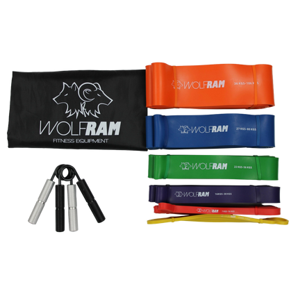 RESISTANCE BANDS AND HAND GRIP COMBO KIT