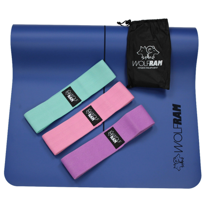 YOGA MAT AND KNITTED BOOTY BANDS KIT