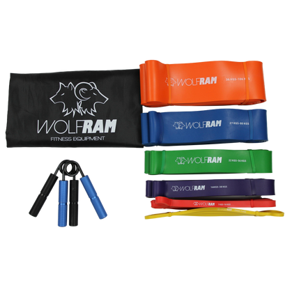RESISTANCE BANDS AND HAND GRIP COMBO KIT