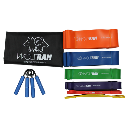 RESISTANCE BANDS AND HAND GRIP COMBO KIT
