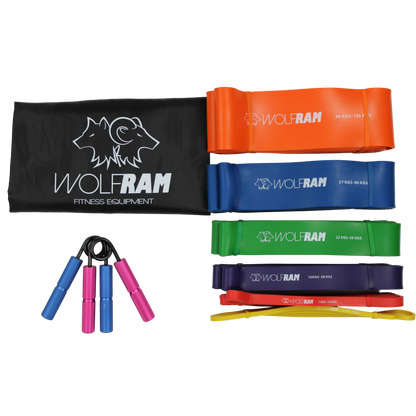 RESISTANCE BANDS AND HAND GRIP COMBO KIT