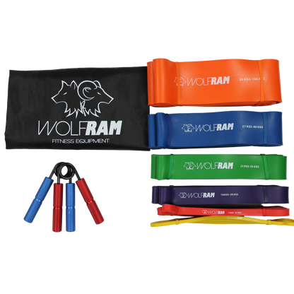 RESISTANCE BANDS AND HAND GRIP COMBO KIT