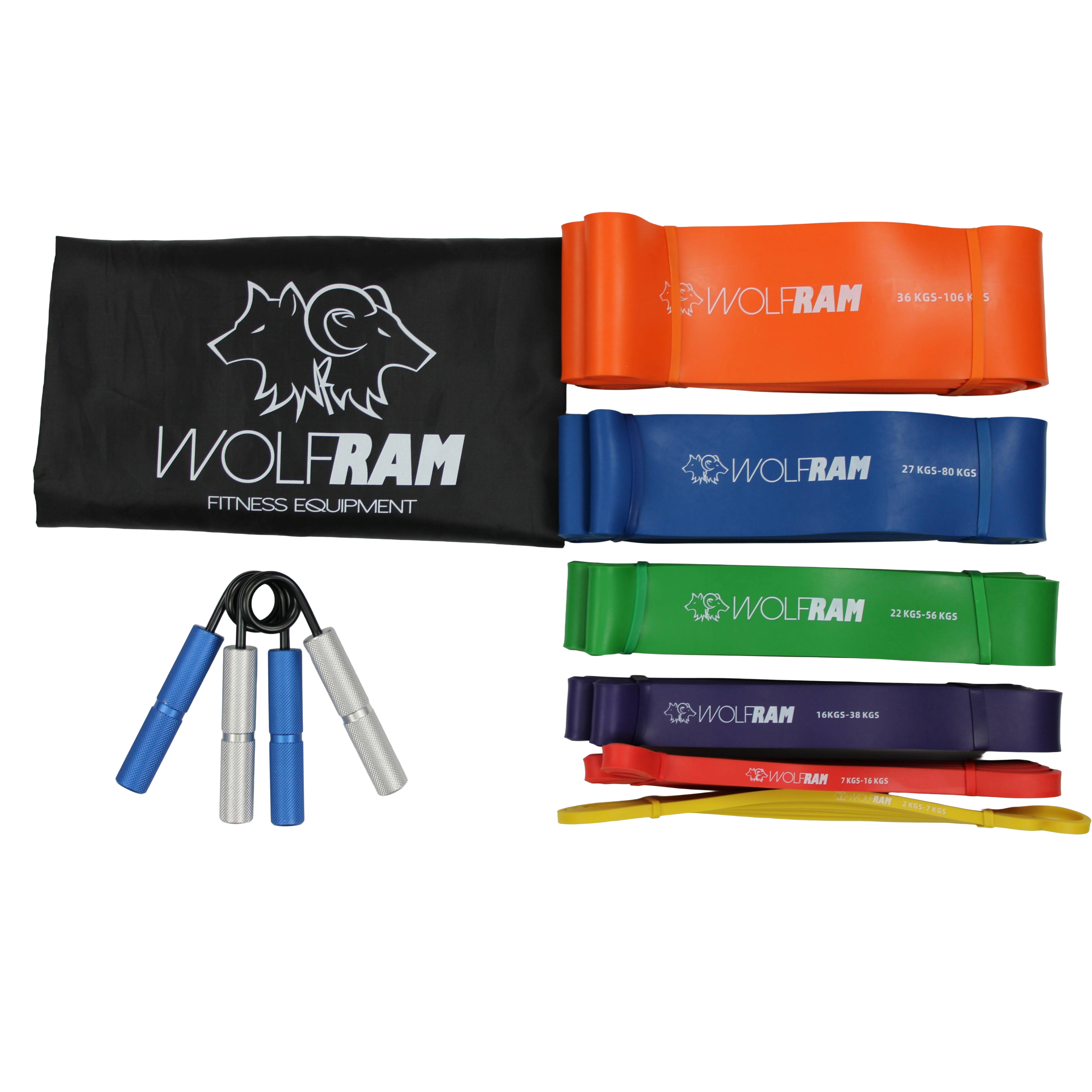 RESISTANCE BANDS AND HAND GRIP COMBO KIT