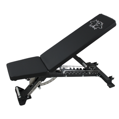 ADJUSTABLE BENCH (ZERO GAP) WITH PREACHER / LEG ATTACHMENT/ BASE AND HOLD DOWN KIT