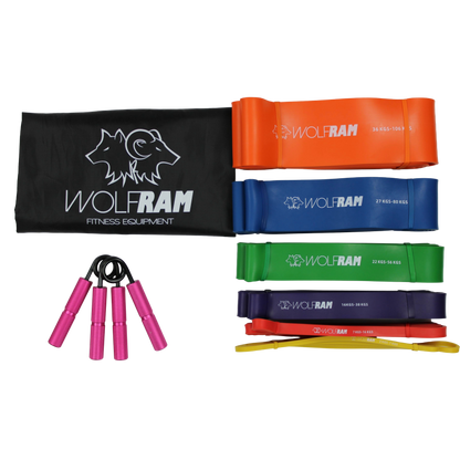 RESISTANCE BANDS AND HAND GRIP COMBO KIT