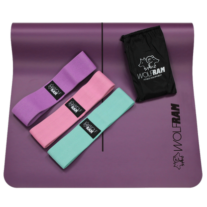 YOGA MAT AND KNITTED BOOTY BANDS KIT