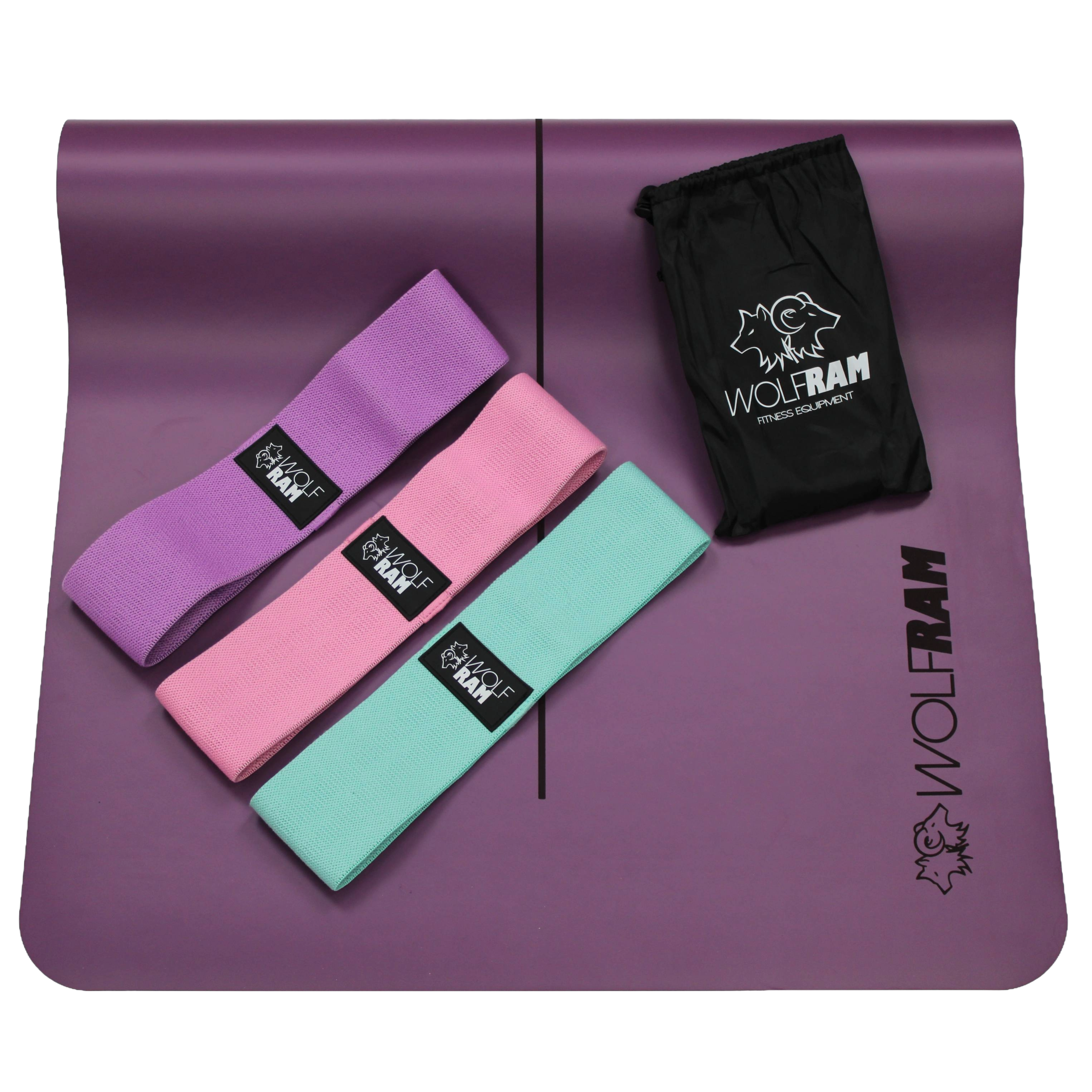 YOGA MAT AND KNITTED BOOTY BANDS KIT