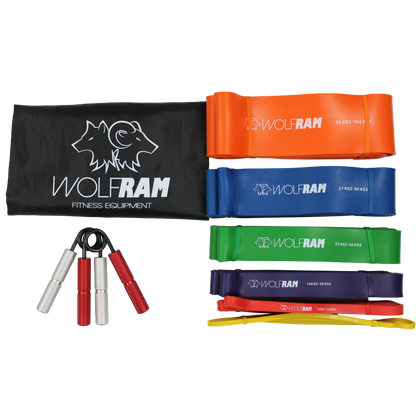 RESISTANCE BANDS AND HAND GRIP COMBO KIT