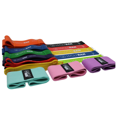 RESISTANCE BANDS / BOOTY BANDS AND KNITTED BOOTY BANDS KIT