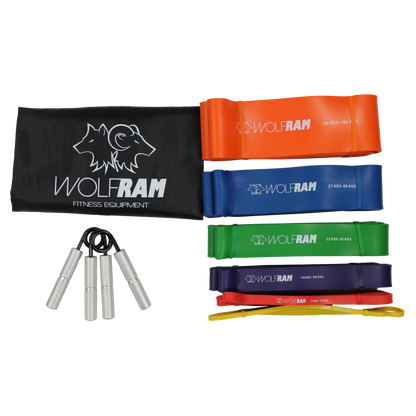 RESISTANCE BANDS AND HAND GRIP COMBO KIT