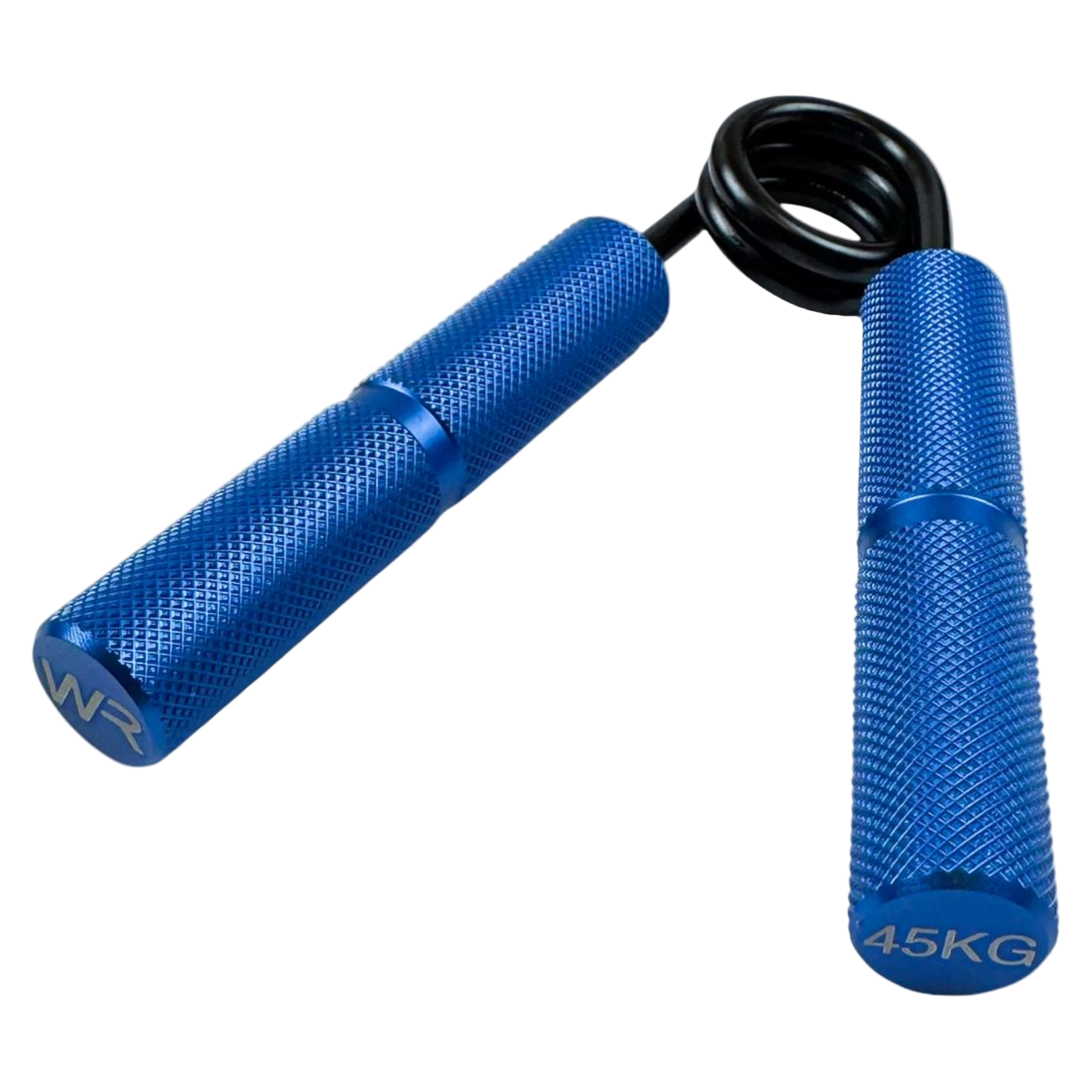 Wolfram Fitness 45kg hand grip with blue textured handles designed to strengthen grip and forearm endurance