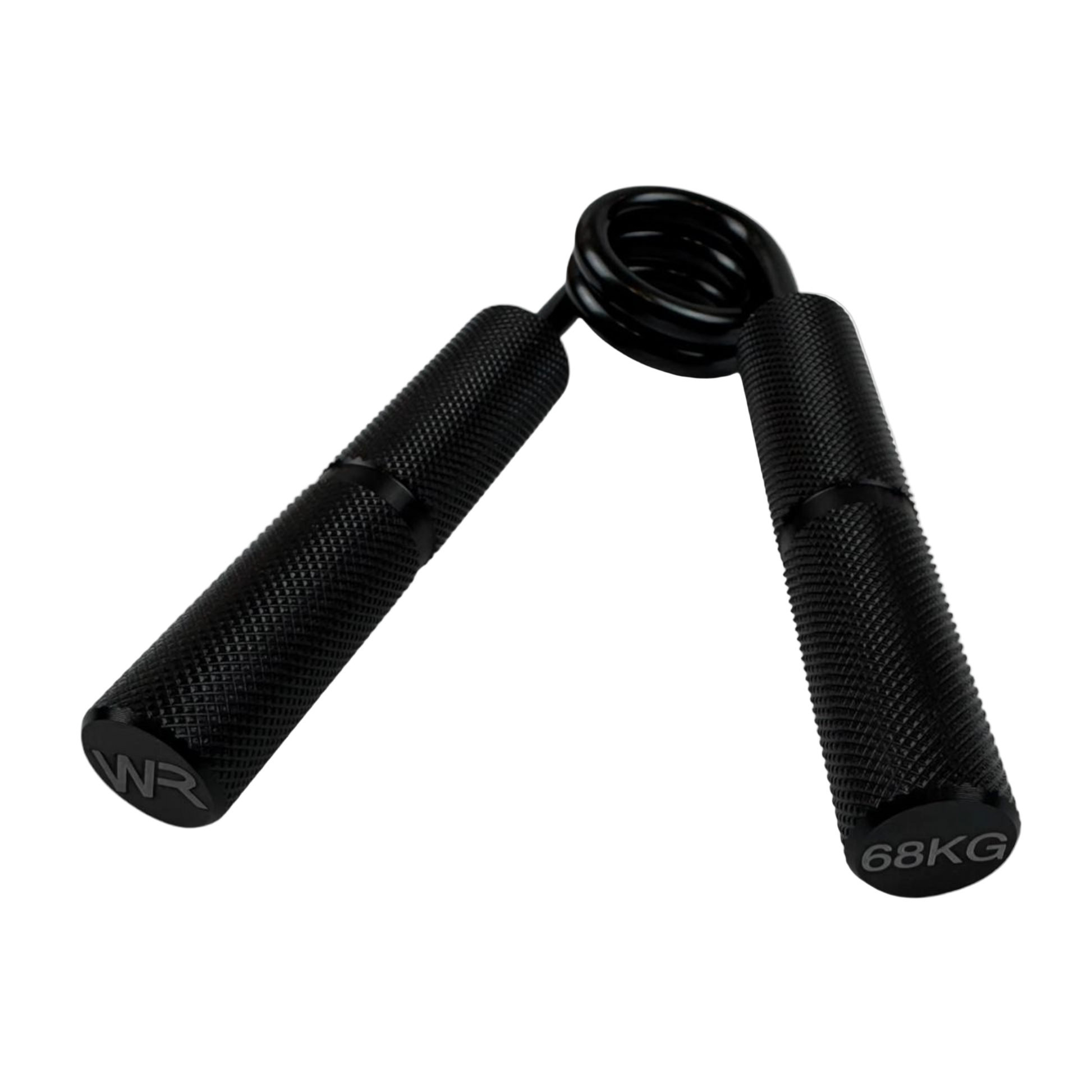 Wolfram Fitness 68kg heavy-resistance hand grip with black textured handles engineered for advanced grip and forearm strength training