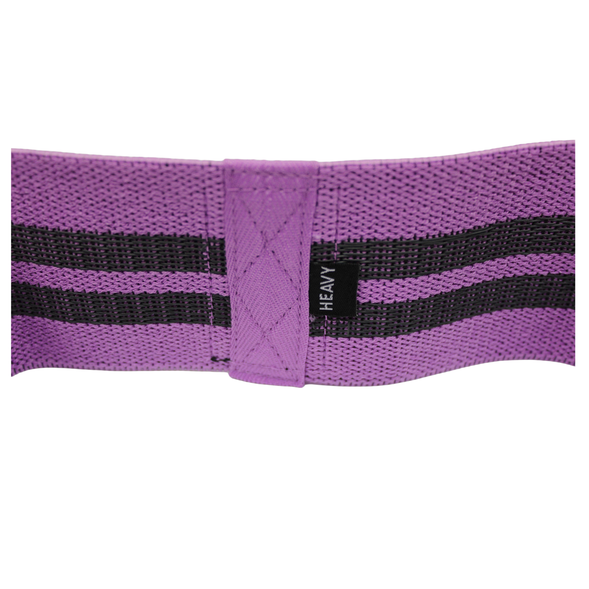 Purple heavy-strength knitted Wolfram Fitness booty band designed for high resistance and advanced lower-body glute training.
