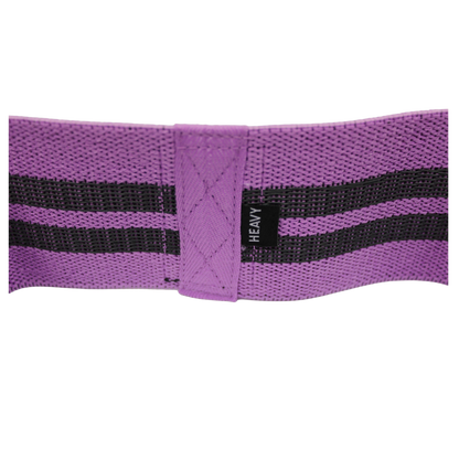 Purple heavy-strength knitted Wolfram Fitness booty band designed for high resistance and advanced lower-body glute training.